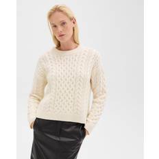 Theory Men Jumpers Theory Cable Knit Sweater - Ivory