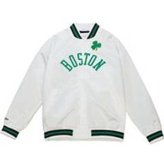 Mitchell & Ness Men's Lightweight Satin Jacket Blanc