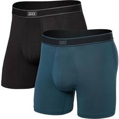 Låg midja Kalsonger Saxx Daytripper Boxer Brief Fly 2-Pack - Blå/Svart