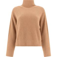 Peserico Turtleneck Sweater With Lurex - Marrone/Donna