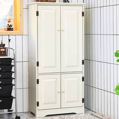 Costway Antique Wooden 135 x 39 x 15 cm Storage Cabinet