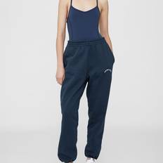 Anine Bing Women Trousers Anine Bing Vy Leone Straight-leg Cotton Jogging Bottoms - Navy