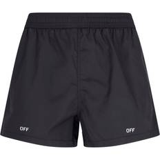 Off-White Men Swimwear Off-White Badeshorts Mit Logo-Print - Schwarz