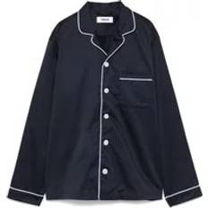 Satin Natkjoler Tekla Sateen Pyjama Shirt - Chelsea Navy