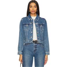 Good American Women Outerwear Good American Trucker Jacket - Blue