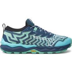 Mizuno Wave Daichi 8 Trail Running Shoes - Dusty Jade Green/White/River Blue