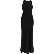 Ami Paris Dresses Ami Paris Satin Finish Sleeveless Gown - Black