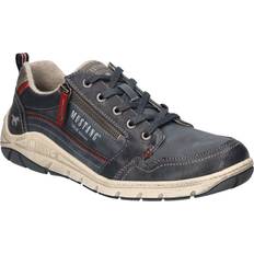 Mustang Uomo Scarpe basse Mustang Scarpa Stringata Sportiva - Navy/Blu Colomba/Grigio Chiaro/Rosso Pastello