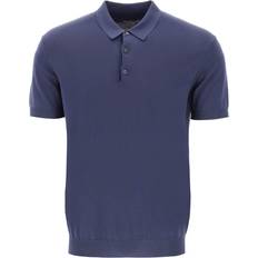 Baracuta Kleding Baracuta Cotton Knit Polo Shirt - Blue