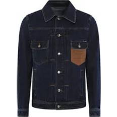 Dolce & Gabbana Outerwear Dolce & Gabbana Denim Jacket With Leather Tag Blue