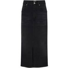 Nederdele Isabel Marant Falda Tilauria Midi Nederdel Med Slids - Sort