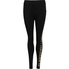 Superdry Medias Superdry Sportswear Highwaist Leggings - Schwarz