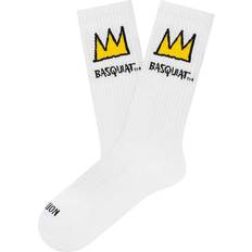 Jimmy Lion Football Socks Jimmy Lion Athletic Basquiat Crown - Blanc