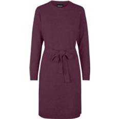 Gerecycled Stof Jurken Pieces Women's Long Sleeve Cava Dress - Violet