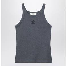 Fendi Ribbed Tank Top - Grey