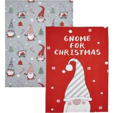 Catherine Lansfield Christmas Gnomes Kitchen Towel Grey, Red (75x50cm)