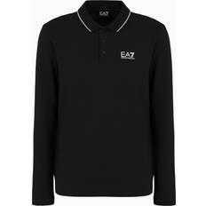 EA7 Hemden EA7 Core Identity Poloshirt - Schwarz/Weiß