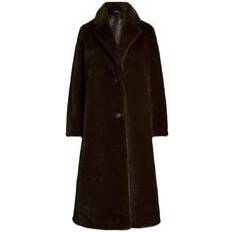 Lauren Ralph Lauren LRL Faux Fur Coat - Brown