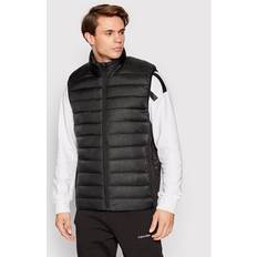 Calvin Klein Zwart Vesten Calvin Klein Doorgestikt Logo Puffer Bodywarmer