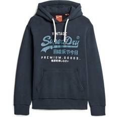 Superdry Man Truien Superdry Duo Vintage Logo Hoodie - Jet Black