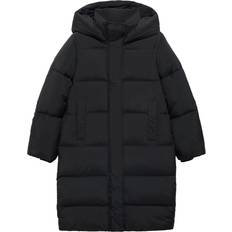 Mango Oberbekleidung Mango Long Quilted Coat - Black