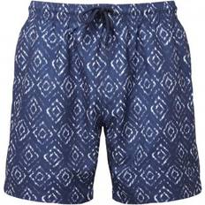 Wombat Herren Badeshorts - Marineblau/Weiß