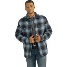 Wrangler Outerwear Wrangler Men's Sherpa Lined Flannel Shirt Jacket - Large