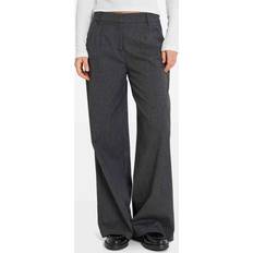 Envii Endore Pants 7187 Dam Breda Byxor - Dark Grey Stripe