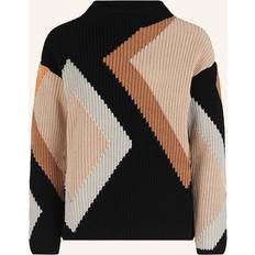 Betty Barclay Överdelar Betty Barclay Strickpullover Ku Dam Stickade Tröjor - Patch Black/Brown