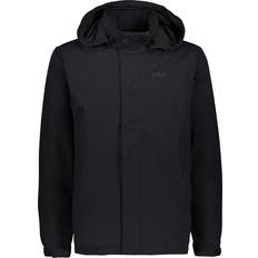 Grijs - Man Regenjassen CMP Herren Hoodie Button Rain Jacket - Grau