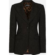 Solid Colour Suits Dolce & Gabbana Giacca Blazer Black