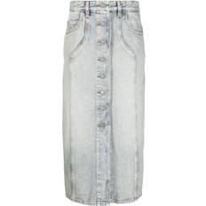 Transparent Röcke Vandy Denim Midi Rock - Clear Blue