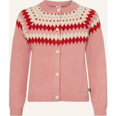 Petit Bateau Cárdigans Petit Bateau Strickjacke - Rosé/Creme/Rot