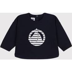 Petit Bateau Sudaderas Petit Bateau Baby Sweatshirt Mit Boot Motiv - Dunkelblau/Weiß