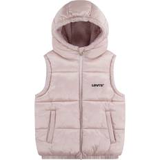 Jungen Warm gefütterte Westen Kids Reversible Vest - Hellpink/Schwarz