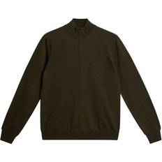 J.Lindeberg Överdelar J.Lindeberg Kiyan Quarter Zip Sweater - Forest Green