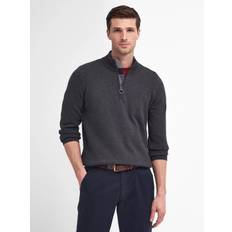 Barbour Cotton Half-Zip Jumper - Grey