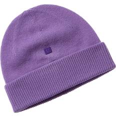 Acne Studios Hoofddeksels Acne Studios Patch Wool Beanie - Purple