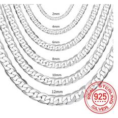 Herr Sterling Silver Halsband - 40-75 cm