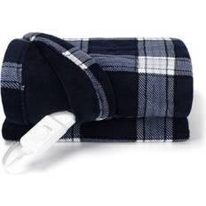 Sunbeam Electric Heated Blanket 4 Settings Blankets Blue