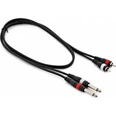Kablar Gear4music Doppeltes Klinken-Cinch-Kabel Mono 1 m