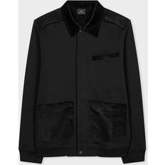 Paul Smith Ytterkläder Paul Smith Collared Bomber Jacket With Corduroy - Black