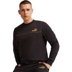 Felpa - Oro Maglioni Puma Minimal Gold Sweatshirt - Schwarz/Gold