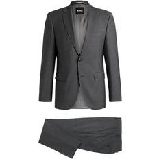 BOSS Regular-Fit Micro-Patterned Virgin Wool Suit