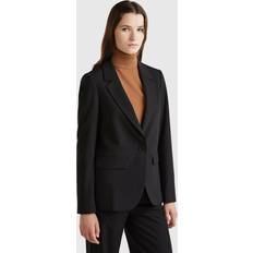 United Colors of Benetton Blazers United Colors of Benetton Blazer In Stretch Viscose Blend - Black