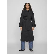 Vila Klassisk Trenchcoat - Svart