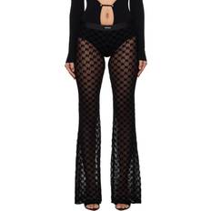 Palm Angels Pants Palm Angels Monogram Trousers - Black