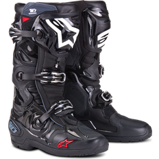 Motorcycle Equipment Alpinestars Tech Enduro Motocross Stiefel, schwarz-weiss-rot, Größe für Männer