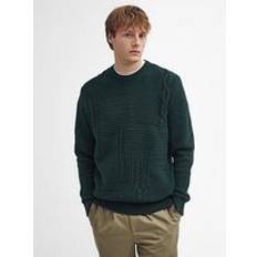 Barbour Sweaters Barbour Casey Cable-Knit Crew Jumper - Dark Green