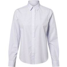 Gant Bluser Gant Reg Poplin Gingham Shirt - Blue
